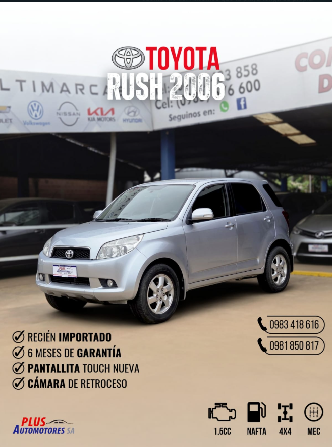 Toyota Rush 2006 - Gs. 83.000.000